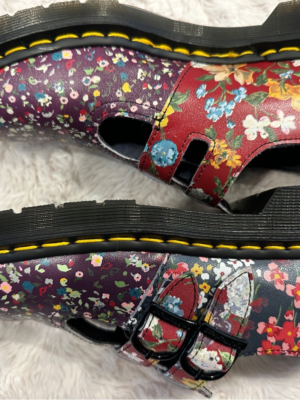 Dr. Marten 8065 Mary Jane Platform Shoes - Black/Multicolor, NIB, Size 39 (US 8) - Picture 4 of 8